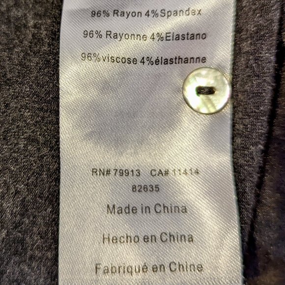 Daniel Rainn Bell Sleeves Maternity Shirt -- Made for A Pea in the Pod (Gray) - Picture 6 of 10